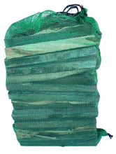 Load image into Gallery viewer, mesh green bag with softwood kindling