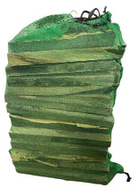 Load image into Gallery viewer, Mesh green bag with hardwood kindling